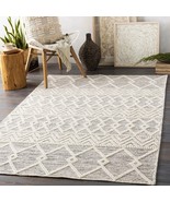 3-ft. x 5-ft. Hand Woven Wool Blend Grey Beige Ivory Persian Style Area Rug - $201.86 CAD