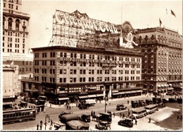 Postcard New York City, Putnam Bldg &amp; Hotel Astor West Side 7th Ave C 1925 Repro - £17.76 GBP