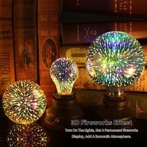3D Fireworks Decorative Light Bulb Christmas Lights Christmas Home Decor... - £12.78 GBP+