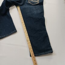 Code Bleu MAYA Women's Blue Cotton Blend Cropped Denim Jeans Size 10 (32×23) image 9