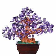 Amethyst Crystal Money Tree Reiki Healing Crystal Gemstone Bonsai Tree F... - £32.16 GBP