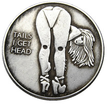 HB(173)US Hobo Morgan Dollar Girl Silver Plated Copy Coin - £7.83 GBP