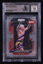 Charles Oliveira Signed 2022 Panini Prizm UFC #189 (BGS | Autograph Grad... - $421.74