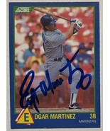 Edgar Martinez Autographed 1989 Score Rookie Baseball Card - Seattle Mar... - €30,00 EUR