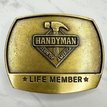 Vintage 1996 Handyman Club of America Life Member Belt Buckle - $16.82