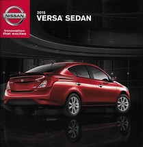 2015 Nissan Versa Sedan Brochure Catalog Us 15 S Plus Sv Sl - £4.79 GBP