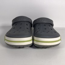 Crocs Unisex Adult Bayaband Clogs Shoes Women 9 - Men 7 Charcoal /Volt Green - £23.91 GBP