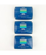THREE Vintage 1984 Avon Men Cool Seas Deodorant Soap Bar Body Blue 3 oz ea - $417.97 MXN