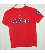 Texas Rangers MLB Majestic Kids Youth Size M  10/ 12 Shin Soo Choo T-Shirt - £7.73 GBP