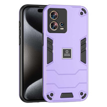 For Motorola Edge 30 Fusion 2 in 1 Shockproof Phone Case(Purple) - £2.00 GBP