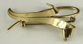 Vintage Mid Century Costume Jewelry Forstner Sterling Silver Leaf Brooch Pin - £16.56 GBP