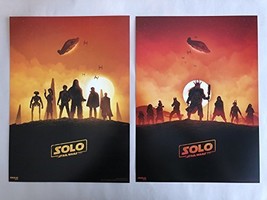 Solo A Star Wars Story Set Of 2-9.5&quot;x13&quot; Original Promo Movie Posters Imax Amc H - £30.64 GBP