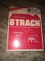 Realistic Blank 8 Track Tape 1 ea  80min-Brand New-SHIPS N 24 HOURS - $25.15