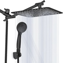 Shower Head, Kaqinu 8&#39;&#39; High Pressure Rainfall Shower Head /, Matt Black - £51.27 GBP