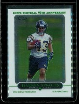 2005 Topps Chrome 50TH Anniv Rookie Football Card #239 Darren Sproles Chargers - £6.68 GBP