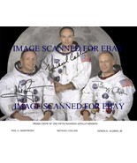 APOLLO 11 NEIL ARMSTRONG BUZZ ALDRIN &amp; MICHAEL COLLINS SIGNED AUTOGRAPH ... - £14.93 GBP