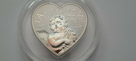 2013 CAMEROON 1000 FRANC HEART OF LOVE SILVER COIN - £66.52 GBP