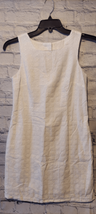 Tori Richard Size 6 Eyelet Mini Dress White Cutout Back Pockets Cruise Wear - £31.13 GBP