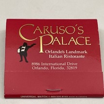 Vintage Matchbook Cover  Caruso’s Palace Italian Restaurant  Orlando, FL  gmg - £9.70 GBP