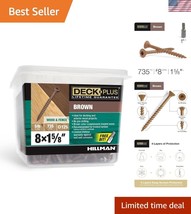 Durable 1-5/8&quot; Epoxy Coated Wood Screws - Includes T25 Star Drive Tool, ... - $51.50