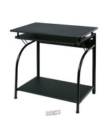 Stanton-Computer Desk Black 27.5&quot;Lx19&quot;D desktop area 29.5&quot; tall Compact ... - $85.49