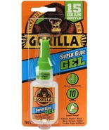 Gorilla Super Glue Gel, 1-Pack, Clear Dries in 10-45 seconds, no clamping - $9.40