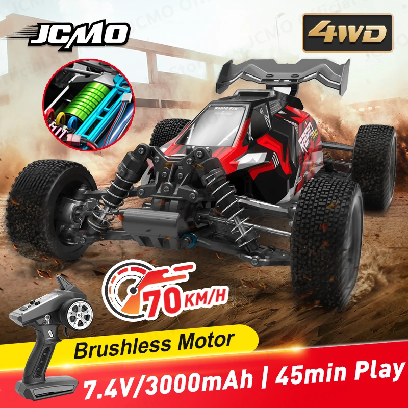 1:16 RC Car 4WD Brushless Cars 70KM/H High Speed Off-Road Vehicle Drift Car - £153.45 GBP+