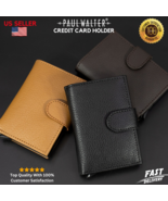 Men PARLIAMENT WALLET Genuine Leather Slim Credit Card Holder with RFID ... - $26.02 CAD