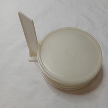 Vintage Tupperware 490-2 Lid Keeper + 6&#39;&#39; Replacement Lids - 227-44 -6 -41 -46 - $10.89