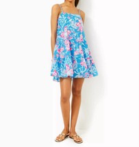 Lilly Pulitzer alessia cotton dress in Multi Bahamian Rhapsody - size L - $107.91