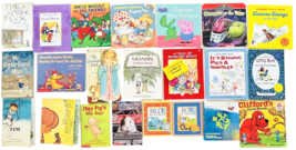 22 Kids Books Some Vintage 1 w/ Cassette Clifford Curious George Iggy Pig &amp; More - £27.05 GBP