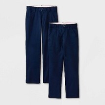 Girls&#39; 2Pk Straight Fit Pants - Blue 10 - £18.18 GBP