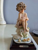 Vintage Italy Giuseppe Armani The Pretty Duckling Porcelain Figurine 114... - $115.00