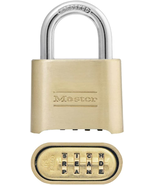 Padlock, Set Your Own Letter Combination Lock, 2 In. Wide, 175DWD, - £27.19 GBP
