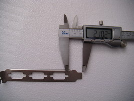 PCI Three-hole VGA DB9 3 Serial Card Cover Full Height 12CM Bracket Nickel - $1.77