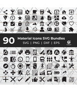 Material Icons SVG Bundles, Material Design Icons, Material Icons Vector - $3.99
