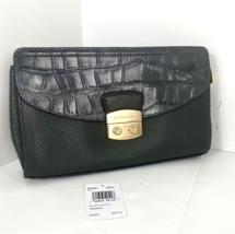 New Coach Wristlet F67497 Green Ivy Croc Snake Embossed Refined Leather $278 B24 - £79.03 GBP