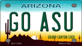 Go Arizona State Novelty Mini Metal License Plate Tag - £11.75 GBP