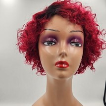 Tianrun Short Human Hair Wigs for Black Women Water Wave Curly Short Wig with... - £30.50 GBP