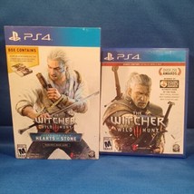 The Witcher 3 Wild Hunt Blood and Wine + Gwent  W/ Witcher 3 PS4 Game -No Manual - $107.51