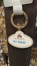 Walt Disney World Cast Member Badge Keychain #1 Dad NEW - £17.70 GBP