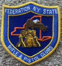 Vintage N.Y. State Federation  Pistol and Rifle Club Patch - £7.86 GBP