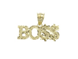 BOSS Pendant Charm Dollar Sign 10k Yellow Gold 2.3g - £139.88 GBP