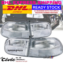 Clear White Rear Tail Light Lamp For Honda Civic 3Dr Hatchback EG6 EG 1992-95 - $194.50