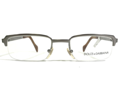 Dolce &amp; Gabbana DG 312 739 Eyeglasses Frames Grey Rectangular Half Rim 49-20-140 - £94.07 GBP
