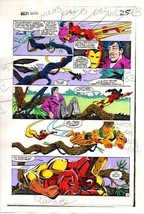 Original 1983 Iron Man 177 Marvel Comics color guide art page 25: 1980&#39;s - $89.61