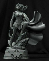 1/8 230mm 3D Print Superhero Model Kit Wonder Woman Beautiful Girl Unpainted - £105.16 GBP