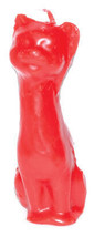 5 1/2&quot; Red Cat Candle - £16.80 GBP