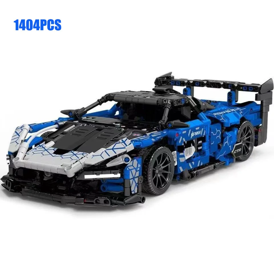 1404Pcs Technical McLarened Senna GTR Supercar Race Car Model Building Blocks - £41.90 GBP