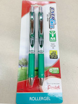 New Pentel 2-PACK Ener Gel Deluxe 0.7mm Medium Tip Green Ink Pens - BL77BP2DT - £5.98 GBP
